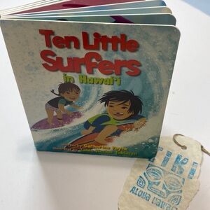 Ten Little Surfers in Hawaii Hardcover Toddler Book
